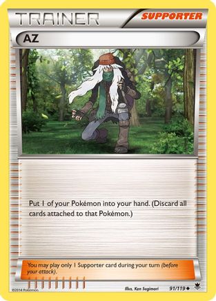 AZ 091 - Reverse Holofoil XY Phantom Forces - Uncommon