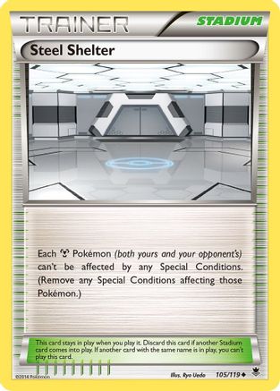 Steel Shelter - Reverse Holofoil XY Phantom Forces - Uncommon
