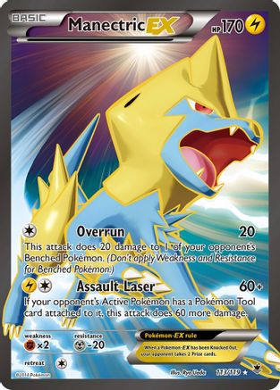 Manectric EX (113 Full Art) (113 Full Art) 113/119 - Holofoil XY Phantom Forces - Ultra Rare