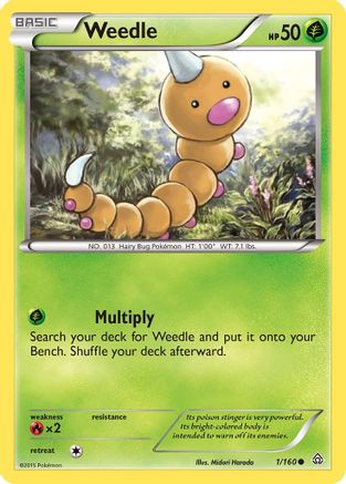 Weedle XY Primal Clash - Common