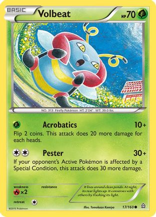 Volbeat 017 - Reverse Holofoil XY Primal Clash - Common