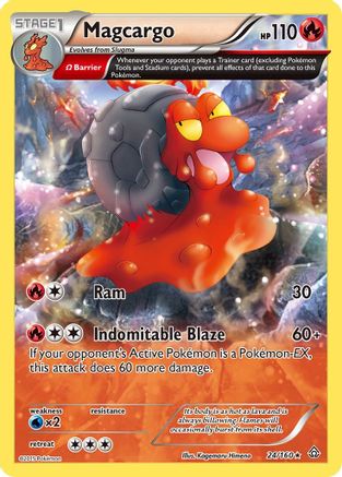 Magcargo (Omega) 024 - Reverse Holofoil XY Primal Clash - Rare