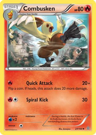 Combusken/160 - Reverse Holofoil XY Primal Clash - Uncommon