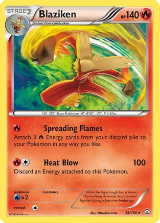 Blaziken - Holofoil XY Primal Clash - Holo Rare