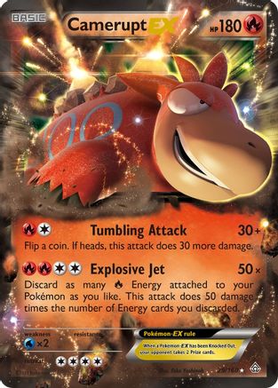 Camerupt EX 029 - Holofoil XY Primal Clash - Ultra Rare