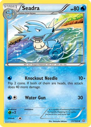 Seadra - Reverse Holofoil XY Primal Clash - Uncommon