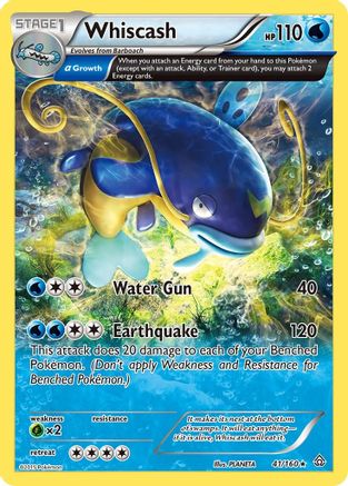 Whiscash (Alpha) 041 - Reverse Holofoil XY Primal Clash - Rare