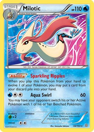 Milotic 044 - Reverse Holofoil XY Primal Clash - Holo Rare
