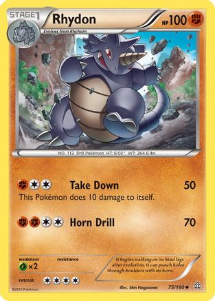 Rhydon XY Primal Clash - Uncommon