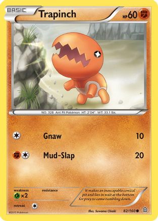 Trapinch - Reverse Holofoil XY Primal Clash - Common