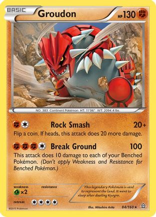 Groudon 084 XY Primal Clash - Rare