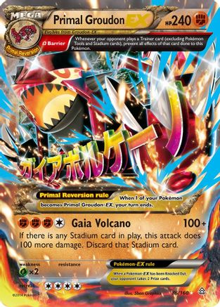 Primal Groudon EX (Omega) 086 - Holofoil XY Primal Clash - Ultra Rare