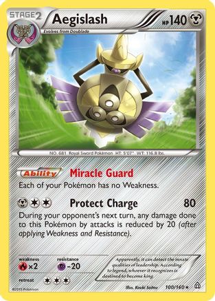 Aegislash - Reverse Holofoil XY Primal Clash - Holo Rare