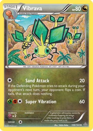 Vibrava - Reverse Holofoil XY Primal Clash - Uncommon