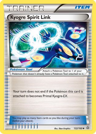 Kyogre Spirit Link 132 XY Primal Clash - Uncommon