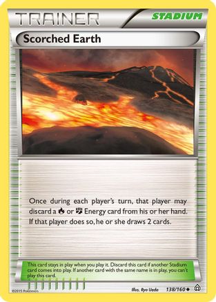 Scorched Earth 138 - Reverse Holofoil XY Primal Clash - Uncommon