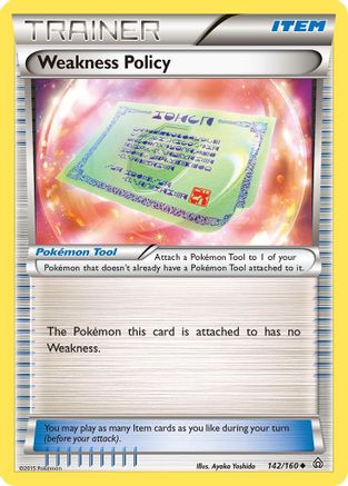 Weakness Policy - Reverse Holofoil XY Primal Clash - Uncommon