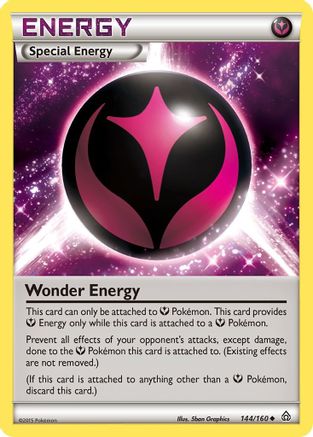 Wonder Energy 144 - Reverse Holofoil XY Primal Clash - Uncommon
