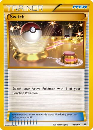 Switch (163 Secret Rare)/160 - Holofoil XY Primal Clash - Secret Rare