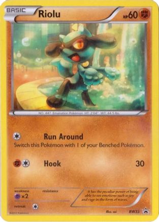 Riolu - BW33 Black and White Promos - Promo