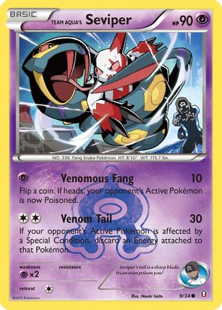 Team Aqua's Seviper 009 Double Crisis - Common