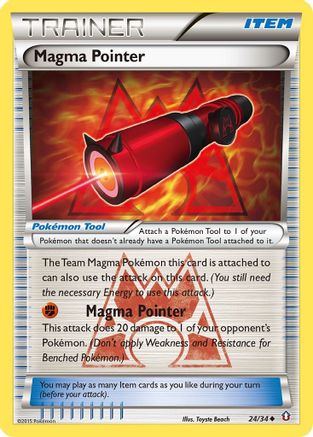 Magma Pointer 024 - Reverse Holofoil Double Crisis - Uncommon