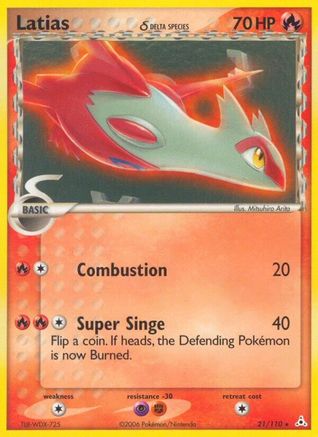 Latias - 21/110/110 - Holofoil Deck Exclusives - Holo Rare