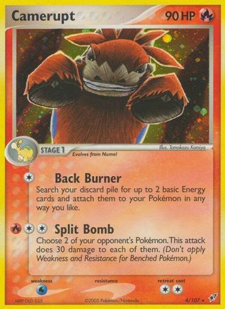 Camerupt - Reverse Holofoil Deoxys - Holo Rare