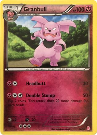Granbull (#14) XY Trainer Kit Sylveon & Noivern - Common