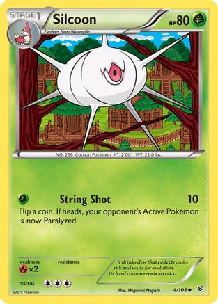 Silcoon 004 - Reverse Holofoil XY Roaring Skies - Uncommon