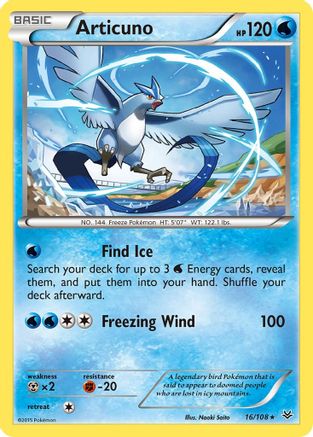Articuno (16) (16) 016 XY Roaring Skies - Rare