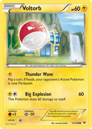 Voltorb 021 XY Roaring Skies - Common