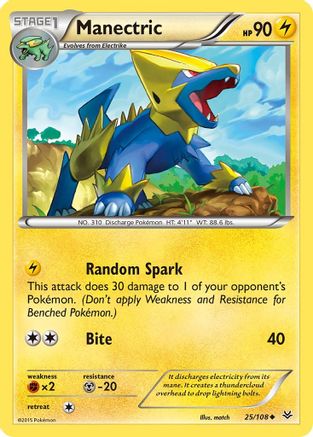 Manectric 025/108 XY Roaring Skies - Uncommon