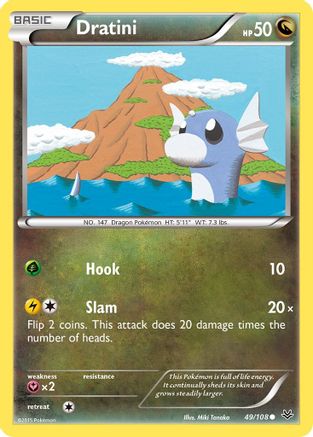 Dratini 049 - Reverse Holofoil XY Roaring Skies - Common