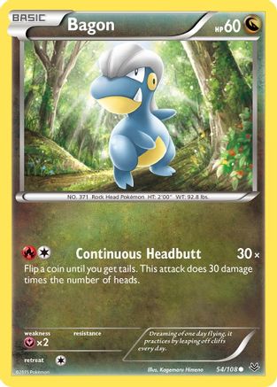 Bagon (54) (54) 054 - Reverse Holofoil XY Roaring Skies - Common