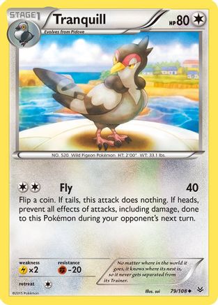 Tranquill - Reverse Holofoil XY Roaring Skies - Uncommon