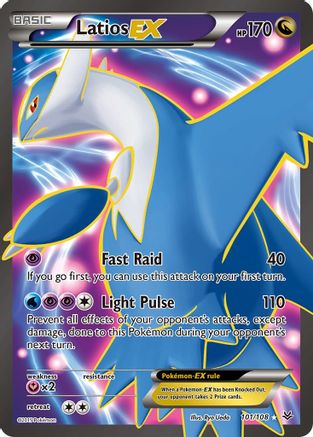 Latios EX (101 Full Art) (101 Full Art) 101/108 - Holofoil XY Roaring Skies - Ultra Rare