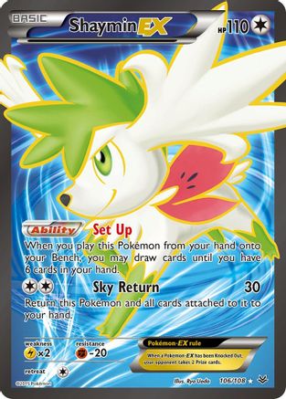 Shaymin EX (106 Full Art) (106 Full Art) 106 - Holofoil XY Roaring Skies - Ultra Rare