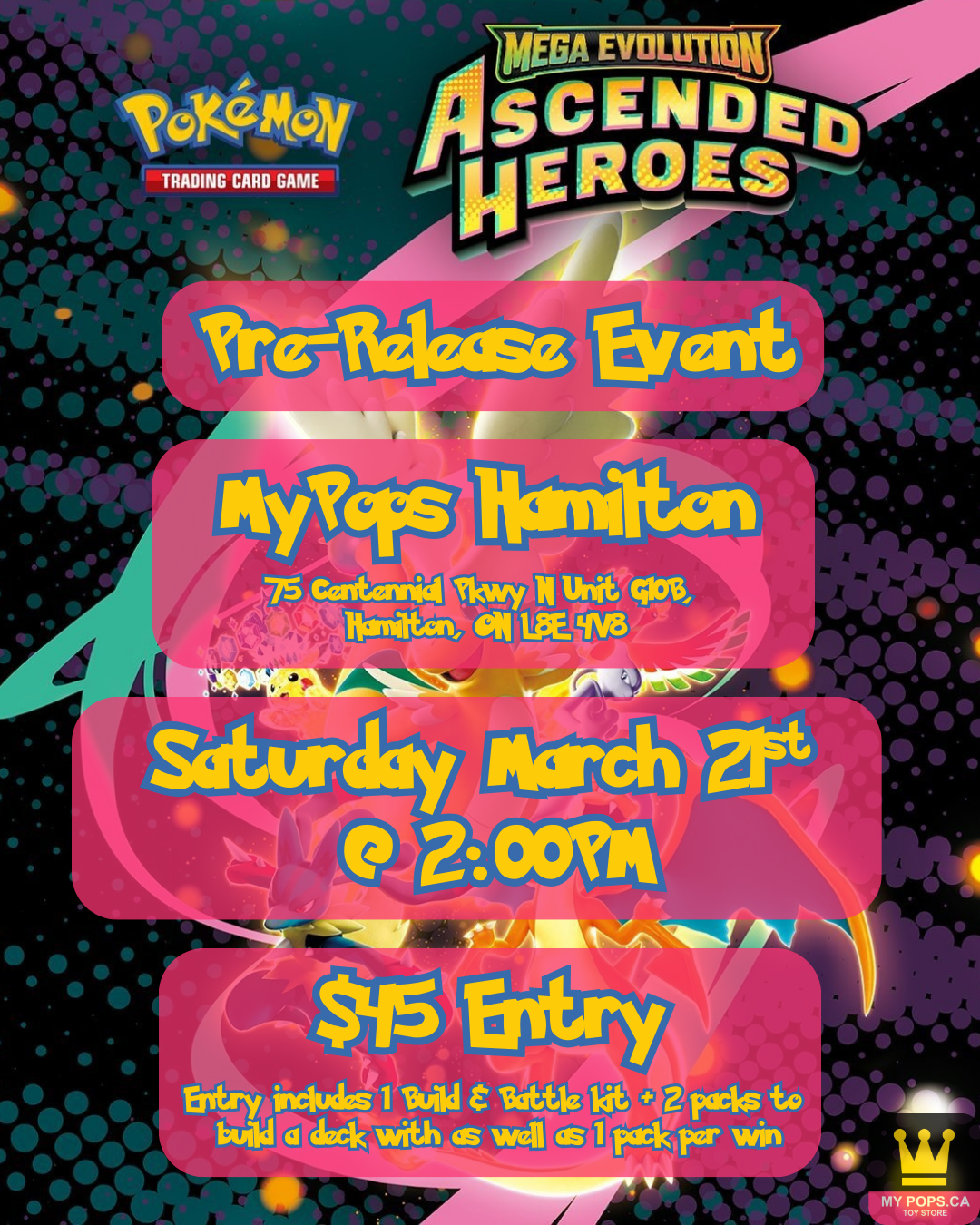 Perfect Order Pre-Release (Hamilton), Saturday March 21st 2026