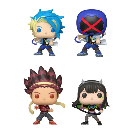 Funko Pop! Anime: Beyblade X - Jaxon Cross / Blader X / Robin Kazami / Multi Nana-Iro *PREORDER*