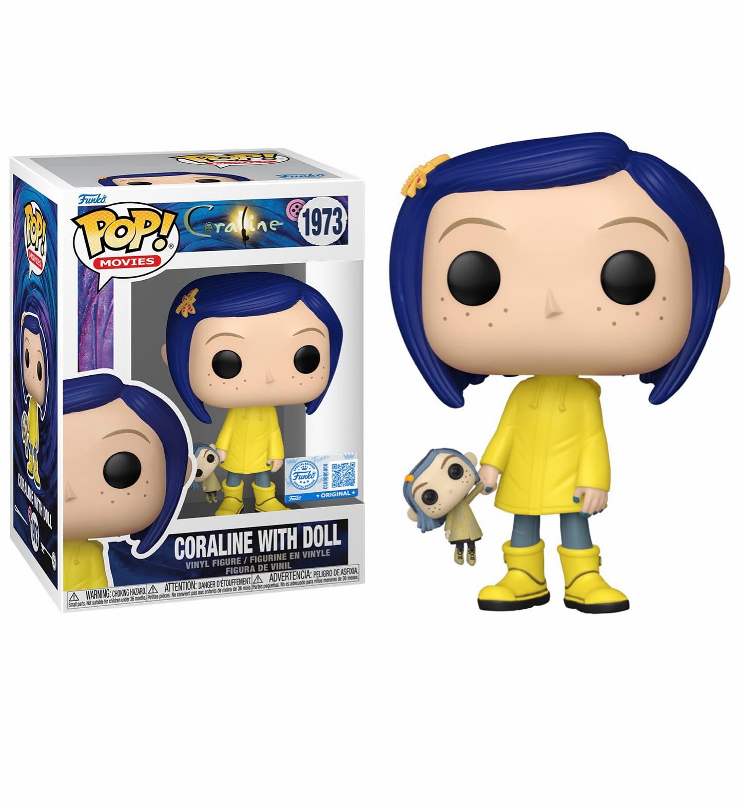 アメコミ SALE!! FUNKO POP! Coraline 1643 Funko Pop! Movies: Coraline - Coraline with Doll #1973 [Funko