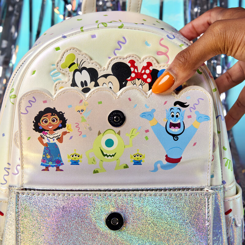 【Lounge Fly】Disney100 Anniversary Cake Mini Backpack LOUNGEFLY Disney100 Anniversary Celebration Cake Mini