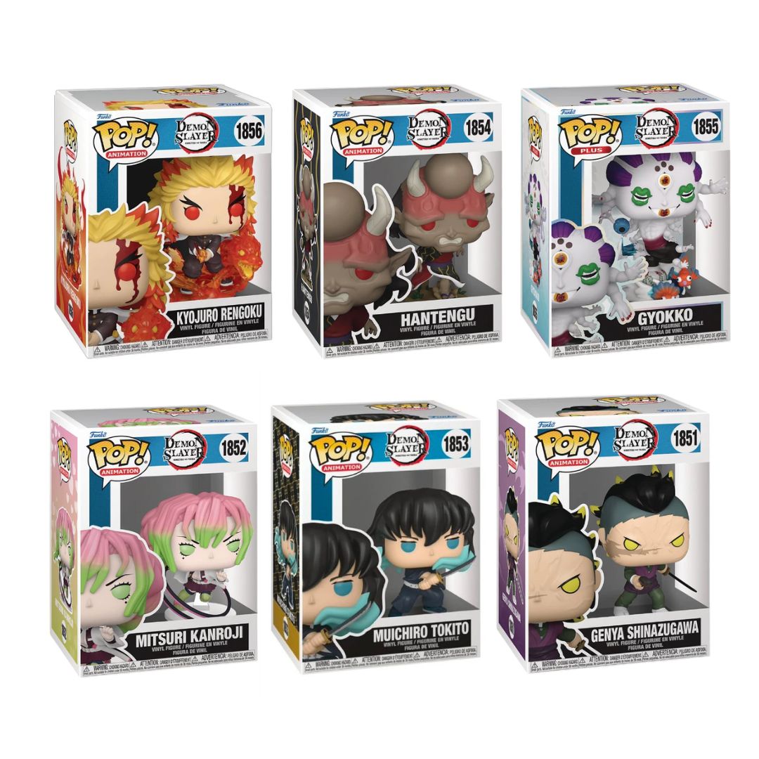 Funko Pop! Anime: Demon Slayer - Rengoku / Hantengu / Gyokko / Genya / Mitsuri / Muichiro
