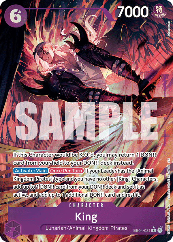 One Piece TCG - King EB04-31 (Alternate Art)