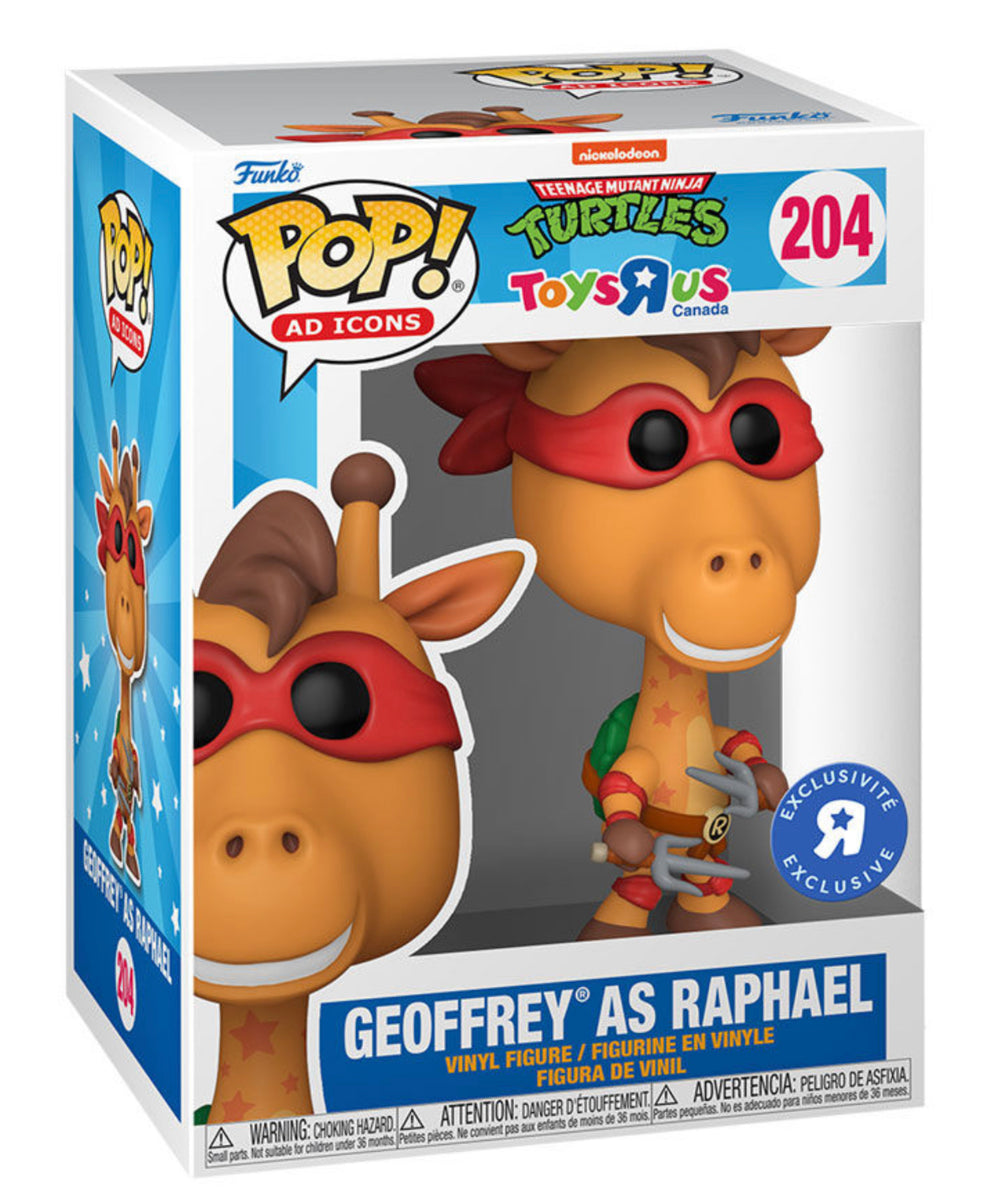 Funko Pop TMNT TOYSRUS EXCLUSIVE GEOFFREY AS RAPHAEL 204
