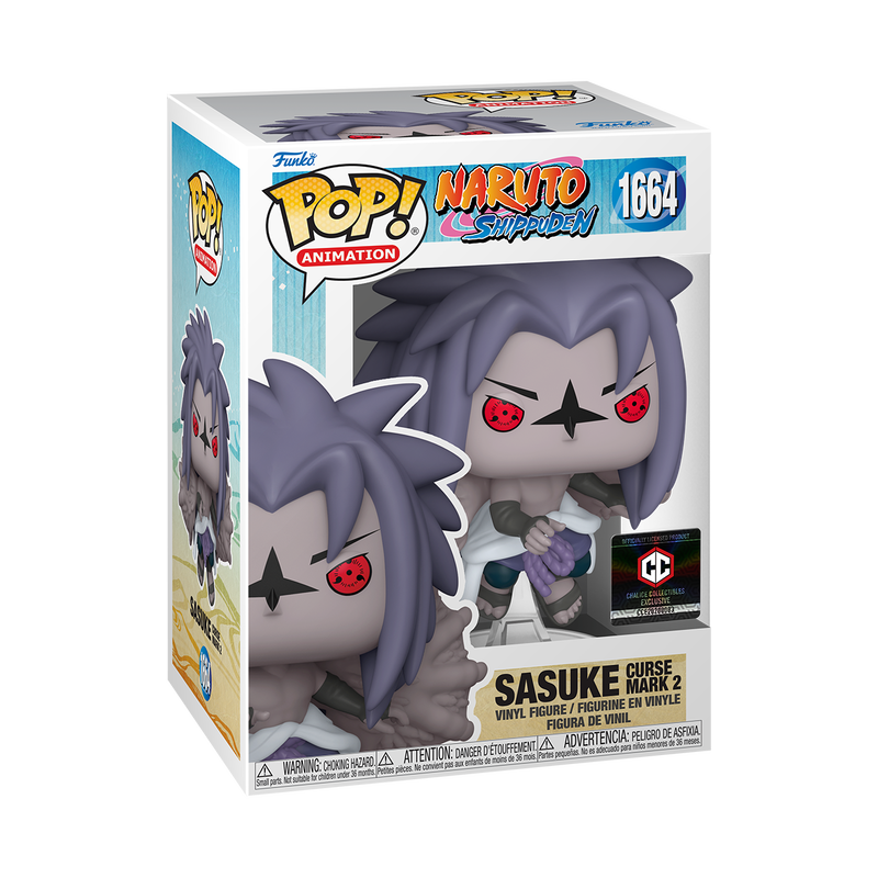 Funko Pop Anime Naruto Sasuke Curse Mark 2 1664 Chalice Collectibles Exclusive