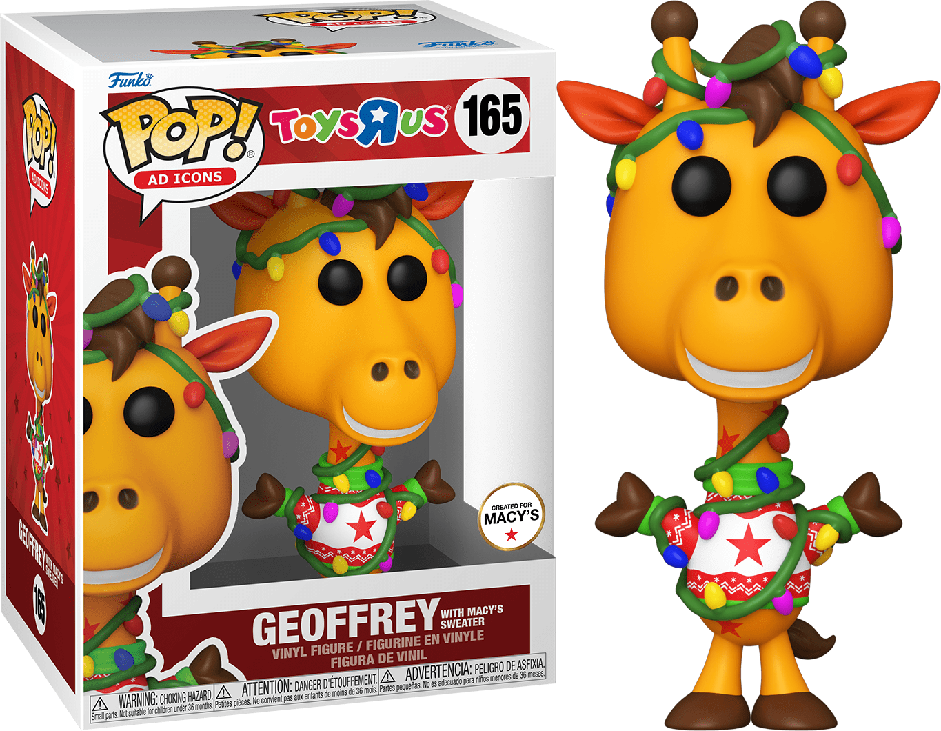 Funko Pop! TOYSRUS EXCLUSIVE GEOFFREY WITH MACY'S SWEATER #165