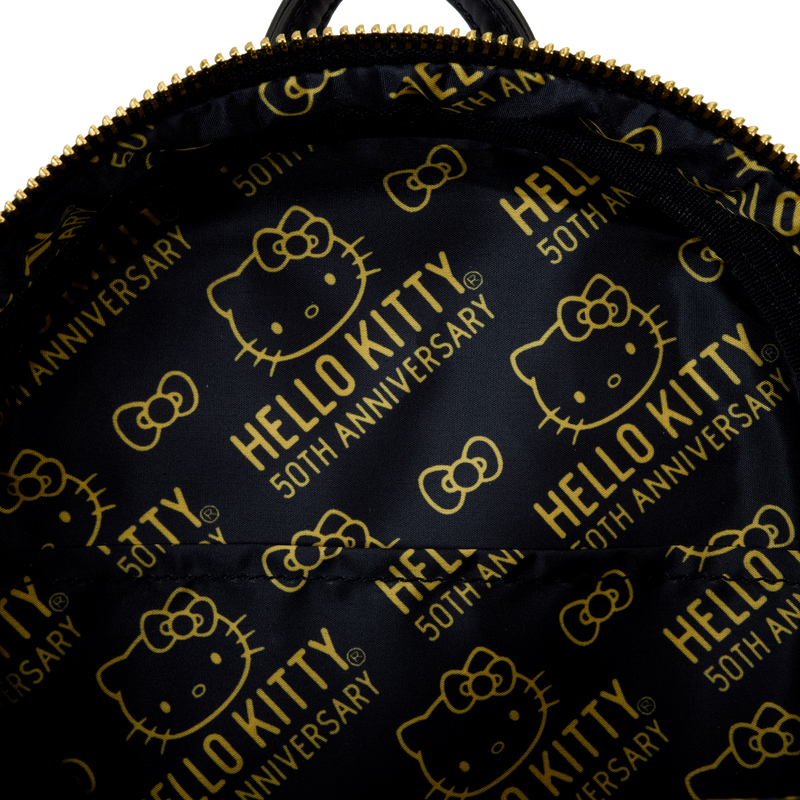 Loungefly: Sanrio - Hello Kitty (50th Anniversary) Metallic Gold Mini Backpack