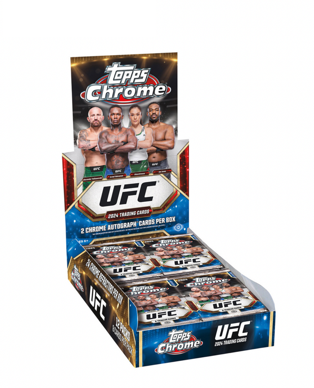 2024 Topps UFC Chrome Factory Sealed Hobby Box - PREORDER - 2 AUTOS - 2/28!!!
