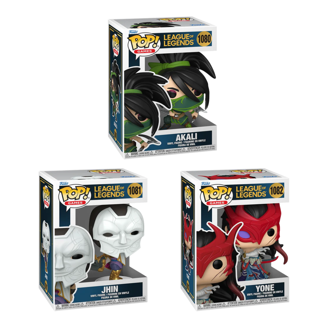 Funko Pop! Games: League Of Legends - Akali #1080 / Jhin #1081